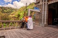Religious Couple Is Confessing To A Priest, Latin America