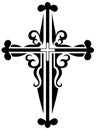 Religious cross design collection Royalty Free Stock Photo