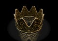 Gold Crown With Thorn Patterns