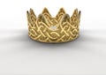 Golden Crown With Thorn Patterns Royalty Free Stock Photo