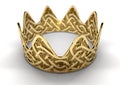 Golden Crown With Thorn Patterns Royalty Free Stock Photo