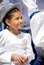 Religious dance societies in the Sanctuary of Locumba, Peru Royalty Free Stock Photo