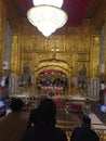 Religious devotees at Gurudwara Bangla Sahib Gurudwara, Delhi Royalty Free Stock Photo
