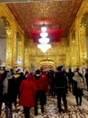 Religious devotees at Gurudwara Bangla Sahib Gurudwara, Delhi