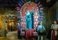 Religious display with musicians, Finca La Azotea, La Antigua, Guatemala