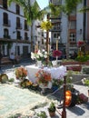 Religious display in Village square