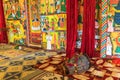 Religious drum inside in monastery on Lake Tana, Ethiopia Africa