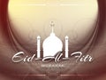 Religious Eid Al Fitr mubarak background design.