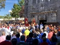 A religious festivity in Barro, Galicia, Spain.