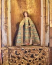 Religious figurine statues on display in the chapel of the Casa de la Moneda Mint House Museum, Potosi, Bolivia