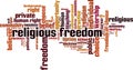 Religious freedom word cloud