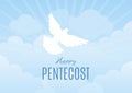 Happy Pentecost vector