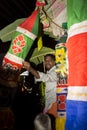 Religious hindu holiday in India. Festive night festival