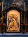 Religious icon inside the Karlskirche church in Vienna