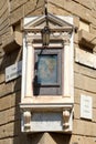 Religious image on the streets of the medieval city of Florence