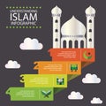 religious infographic. Vector illustration decorative design