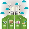 religious infographic. Vector illustration decorative design Royalty Free Stock Photo