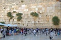 Religious jews, praying at the Wailing Wall, womens sector, Jerusalem Royalty Free Stock Photo