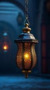 Religious lantern exudes ornate elegance, casting a warm glow symbolizing spirituality