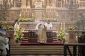 Religious Mass Service in the Basilica of St. Istvan in honor of St. Istvan Day