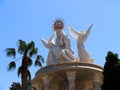Religious Monument In A Park In Ayamonte Spain