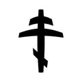 Religious orthodox cross symbol icon