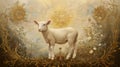 Religious painting of both Judaism and Christianity, lamb as a symbol of innocence and purity.