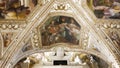 Religious painting on the ceiling of St. Andrew Cathedral, Amalfi Coast, Italy