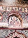 Religious paintings in Stavropoleos monastery in Bucharest Romania Royalty Free Stock Photo