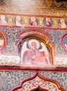 Religious paintings in Stavropoleos monastery in Bucharest Romania Royalty Free Stock Photo