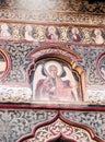 Religious paintings in Stavropoleos monastery in Bucharest Romania Royalty Free Stock Photo