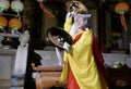 Busan, Korea-May 4, 2017: Religious Performers at Samgwangsa Temple