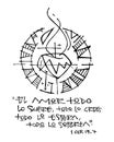 Religious phrase in spanish, illustration Royalty Free Stock Photo