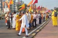 Religious procession by devotees of Paramhansnsa yogananda