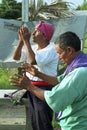 Religious ritual of Guatemalan Ixil Indian priests