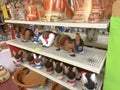 Religious shop souvenirs on Olvera Street, Los Angeles, California, USA Royalty Free Stock Photo