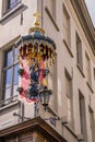 Religious shrine on the corner of a Pelgrimstraat in Antwerp, Belgium.