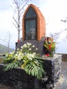 Religious shrine to Virgin Mary