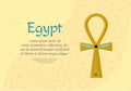 Religious sign of the ancient Egyptian cross - Ankh. A symbol of life. Symbols of Egypt