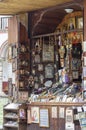 Religious souvenirs and artifacts on display at Rila Monastery, Rila, Bulgaria