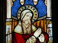 Religious stained glass window