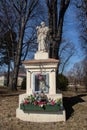 Religious statue at garden at Lancut Castle aka Lubomirski Palace in Lancut city