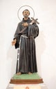 Religious Statue of Saint Francis of Assisi Royalty Free Stock Photo