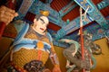 Religious statue at Tianhou Palace - a famous Taoist temple in Tianjin, China