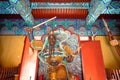 Religious statue at Tianhou Palace - a famous Taoist temple in Tianjin, China