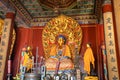 Religious statue at Yonghegong Lama Temple in Beijing, China