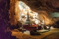 The Sadan cave in Hpa-An, Myanmar Royalty Free Stock Photo