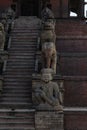 Religious Statues Of A Tempel In Nepal
