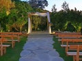 Religious structure for a traditional Jewish outdoor wedding ceremony Royalty Free Stock Photo