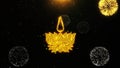 Religious symbol Ayyavazhi symbolism Icon on Firework Display Explosion Particles.